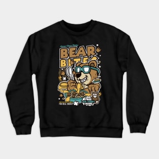 Retro Cartoon Cereal Box // Bear Bites // Funny Vintage Breakfast Cereal Crewneck Sweatshirt